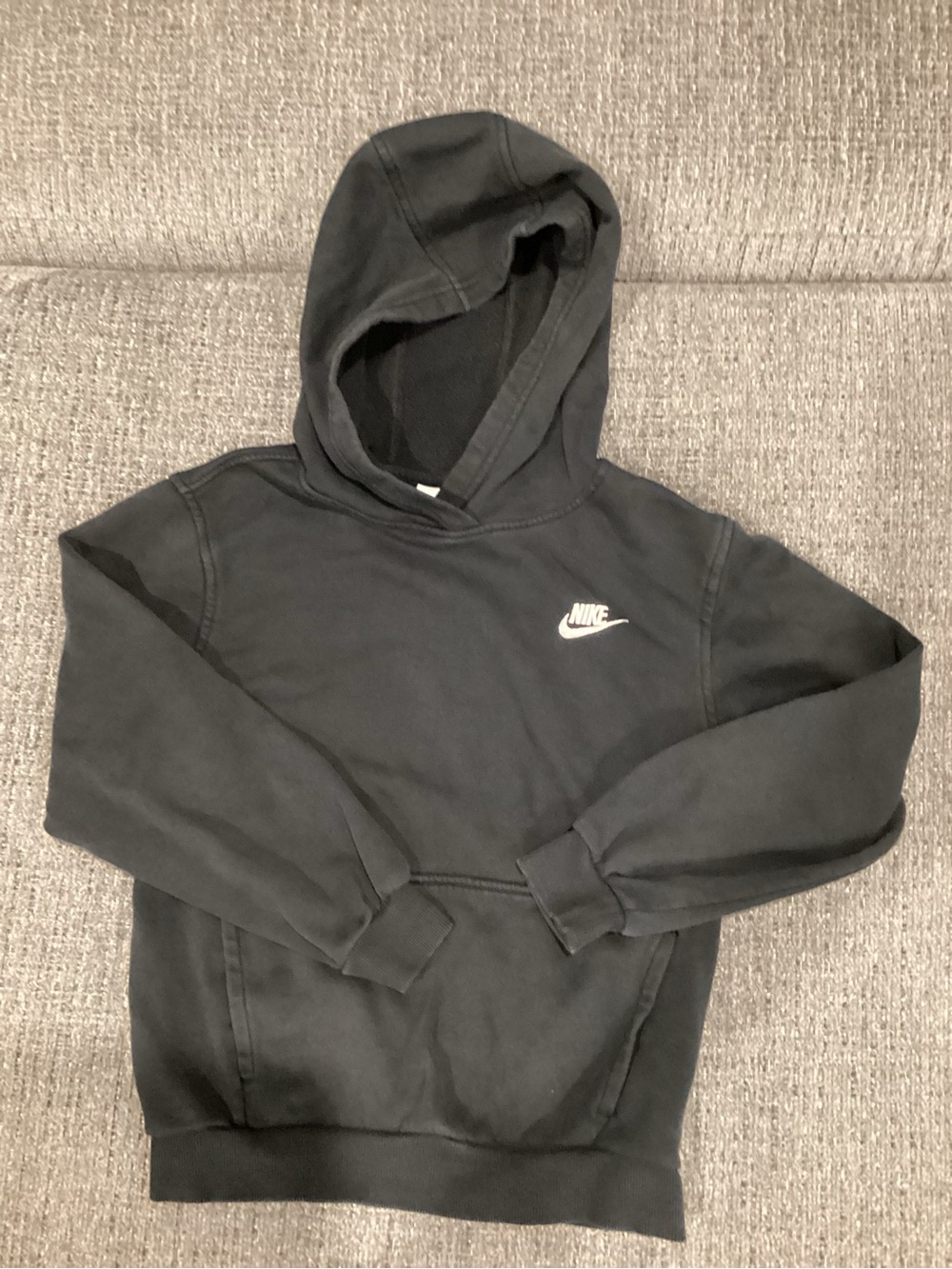 Nike Black Hoodie with White Tag Logo